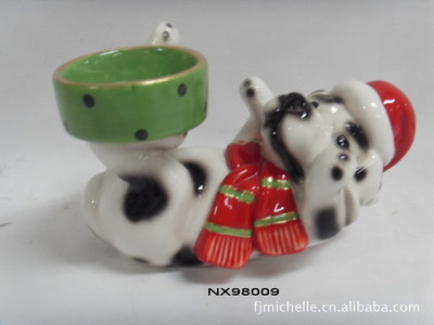 【供應陶瓷動物燭臺產品(圖)】價格,廠家,圖片,陶瓷工藝品,福建省德化縣同興瓷廠-